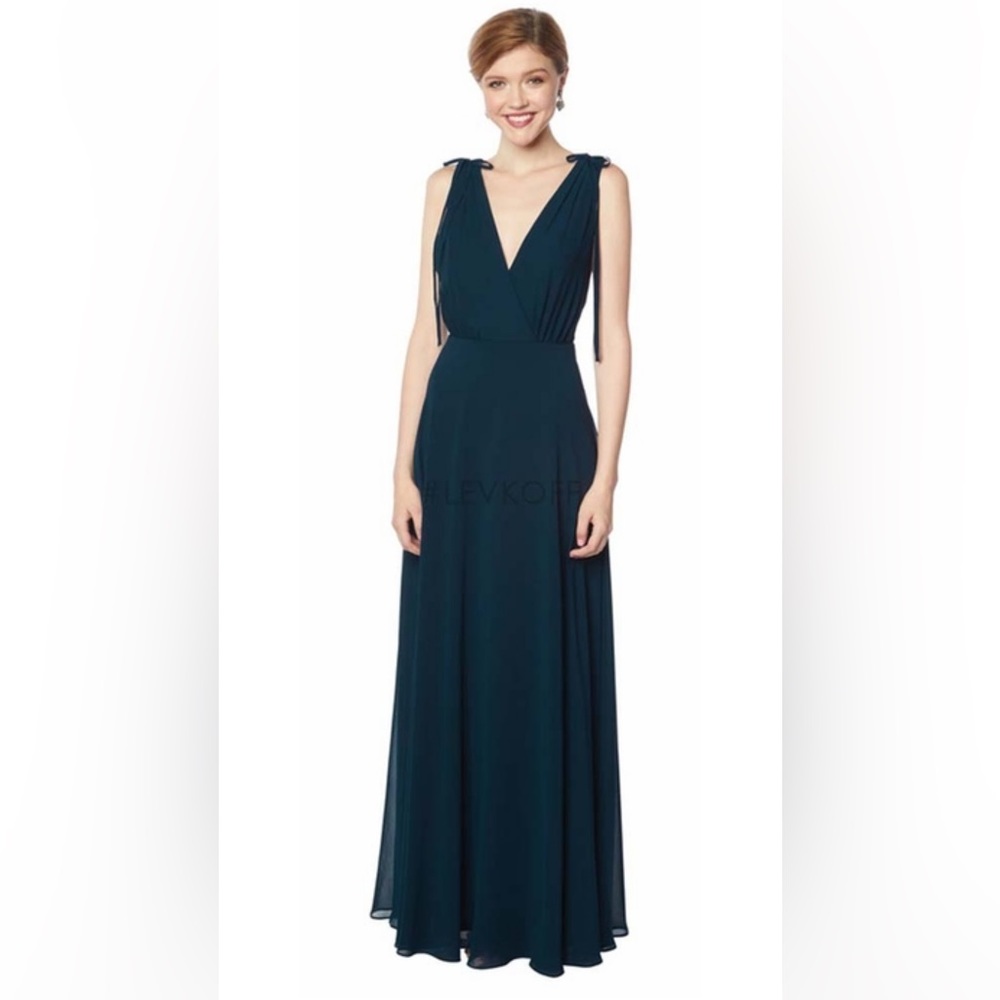 Bill Levkoff Style 7135 Chiffon Gown in Purple size 8- Never altered!